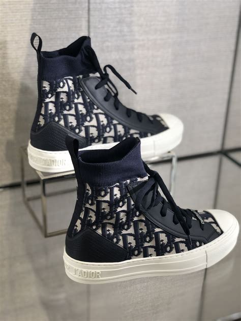 preowned dior sneakers|christian dior high cut sneakers.